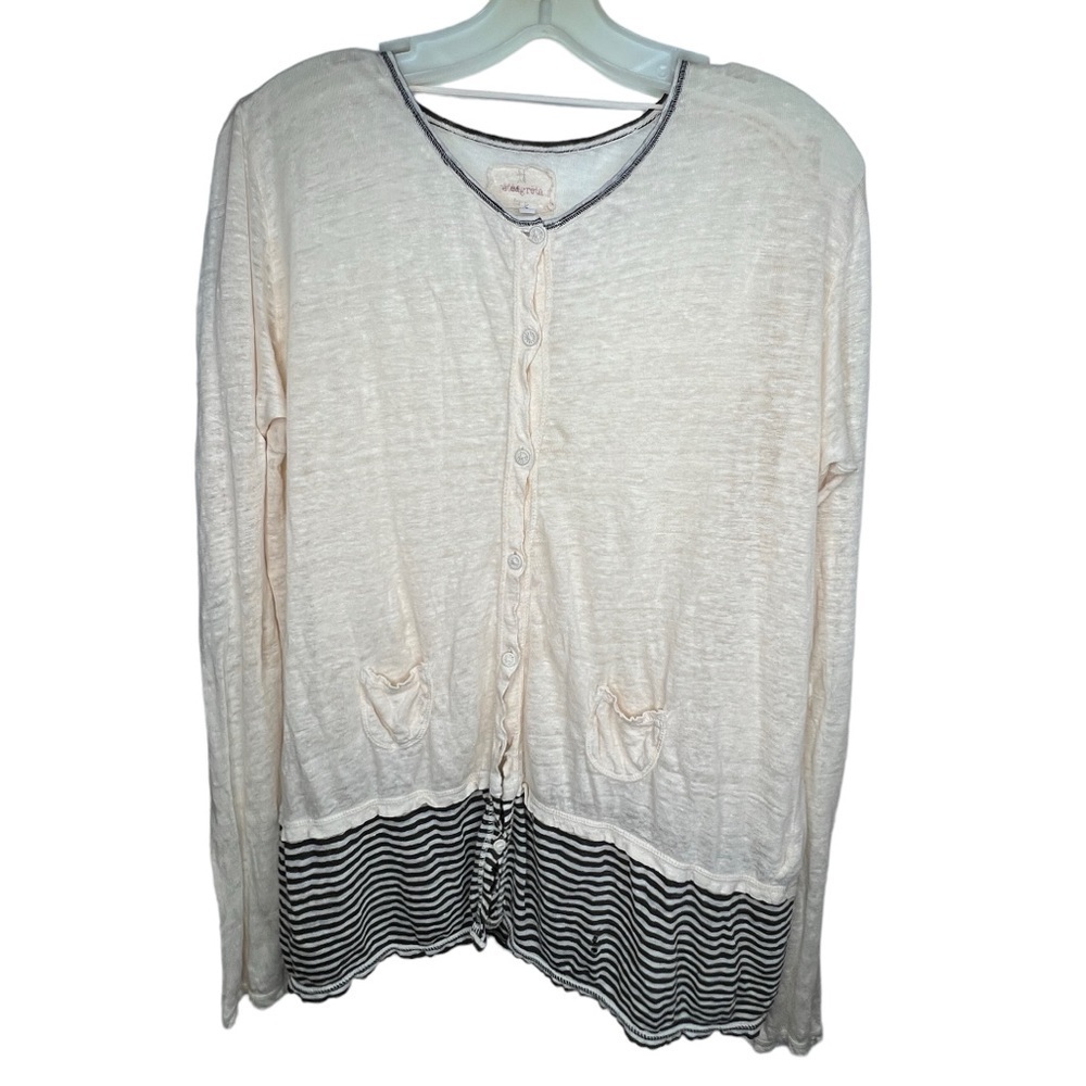Johnny Was Pete & Greta Linen Cardigan Sweater nwot AS IS
